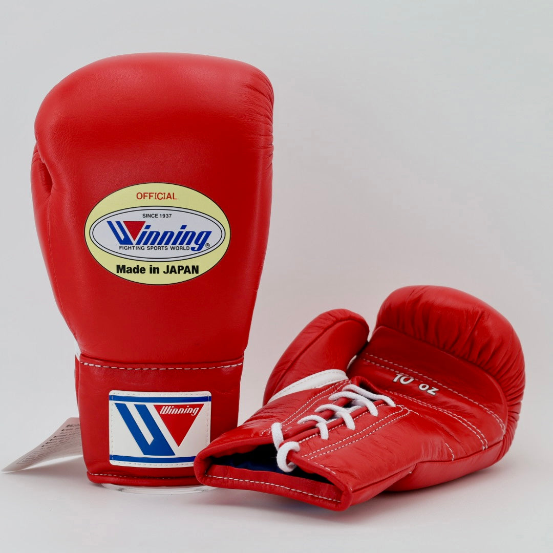 Winning Boxing Gloves Winning MS-Series Lace Up Boxing Gloves Red