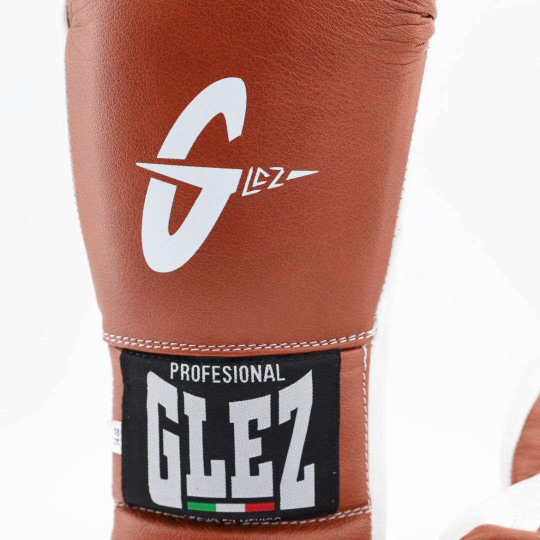 Glez Paper GLEZ Lace Up Training Gloves - cognac / white – The Boxer Boutique