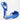 Angeles (New) premium Lace Up boxing Gloves - metallic blue / metallic silver