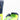 New Sporting 2/B Lace Up Training Gloves - dark blue / neon yellow / lime green