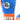 New Sporting 2/B Lace Up Training Gloves - blue / orange / white