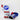 Angeles Lace Up Premium Training Gloves - white / blue / red