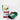Angeles Lace Up Premium Training Gloves - white / green / red