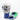 New Sporting HGP Lace Up Training Gloves - Metallic silver / metallic green / blue