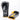 GLEZ Lace Up Training Gloves - Black / metallic iridescent/ yellow