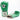 New Sporting 2/B Velcro Training Gloves - Kelly green / metallic rose gold / white