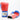 Angeles classic Lace Up Training Gloves - red / blue