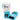 New Sporting HHF Lace Up Training Gloves - metallic ice silver / teal / metallic aqua
