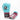 New Sporting 2/B Lace Up Training Gloves - teal / eggplant