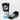 Angeles Lace Up Premium Training Gloves - Black patent / sky blue / white / metallic silver