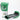 Angeles (New) premium Lace Up boxing Gloves - hunter green / black / white