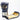 Angeles (New) premium Lace Up boxing Gloves - Navy blue / metallic gold