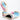 New Sporting 2/B Velcro Training Gloves - metallic rose gold / baby blue / light pink
