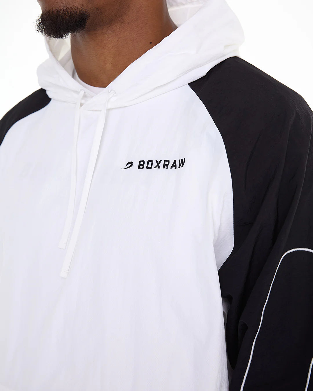 Boxraw Tunero Track Hoodie - White/Black – The Boxer Boutique Boxraw Tunero Track Hoodie - White/Black – The Boxer Boutique