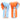 Angeles (New) premium Lace Up boxing Gloves - (mismatch) Orange / baby blue