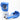 Angeles (New) premium Lace Up boxing Gloves - metallic blue / metallic silver