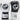 Angeles elite pro lace up training gloves - mismatch / black / white