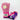 New Sporting 2/B Lace Up Training Gloves - Light pink / Bright Pink / Metallic purple
