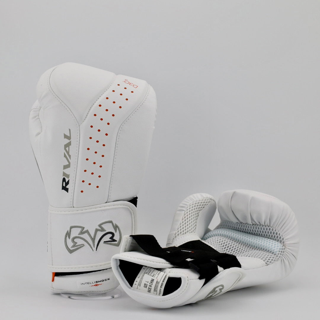 Rb10 Rivals Rival RB10 Intelli Shock Bag Gloves - White – The Boxer Boutique