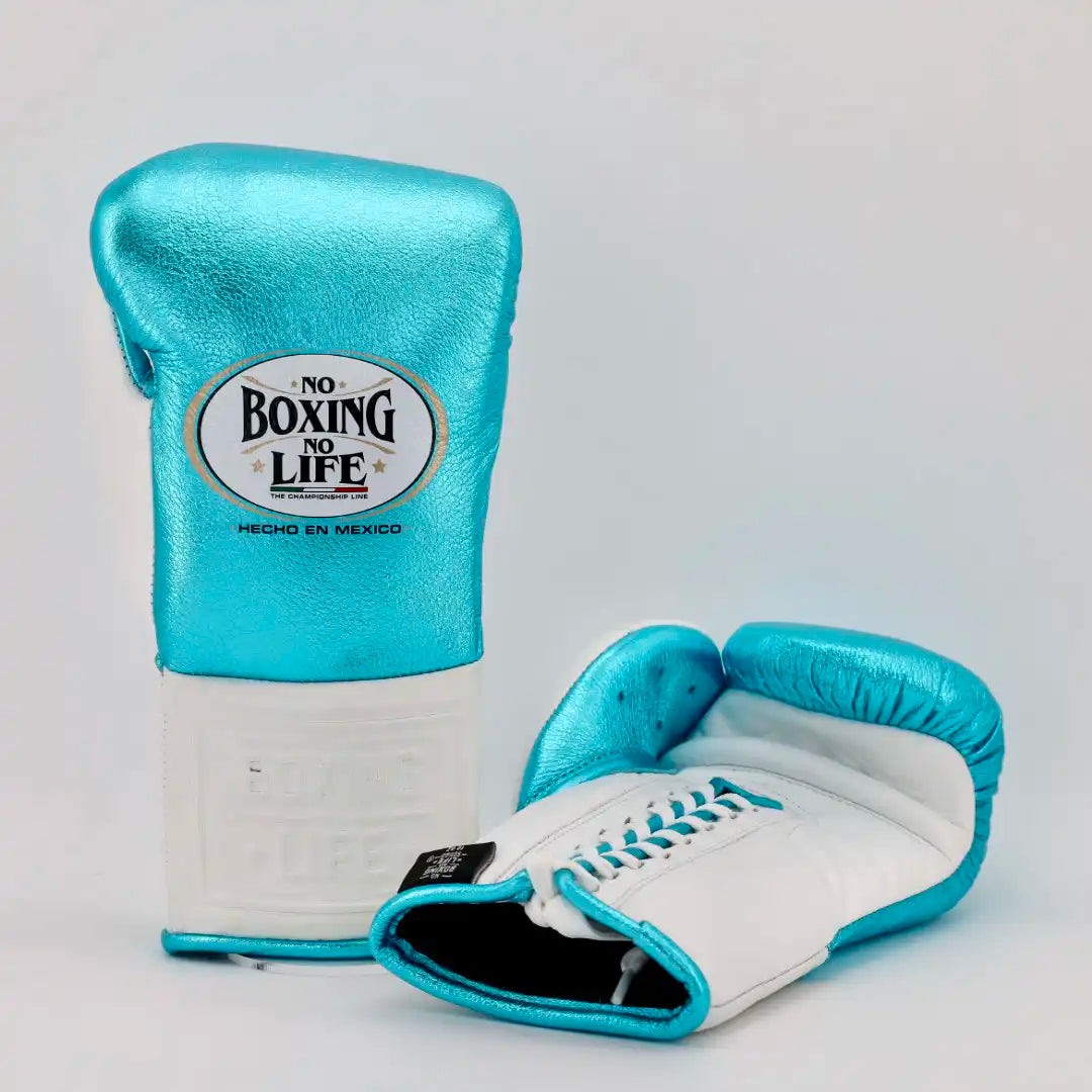 No Boxing No Life Pro Fight Gloves - Metallic Blue – The Boxer